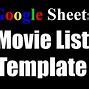 Image result for Movie List Template