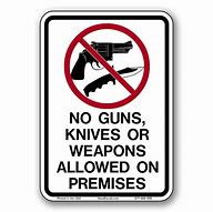 Image result for No Weapons Decals