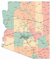 Image result for Large Map Arizona