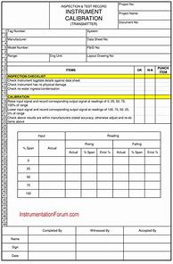 Image result for Tools Calibration Check Sheet Examples
