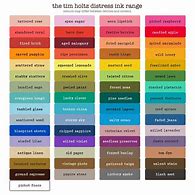 Image result for Tim Holtz Colour Chart