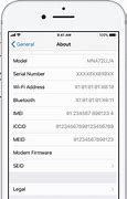 Image result for Screen Shot of iPhone Imei