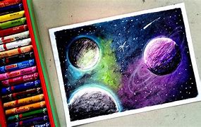 Image result for Oil Pastel Galaxy Art