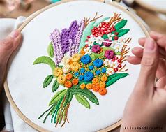 Image result for Flower Embroidery Kit