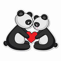 Image result for Panda Love PNG