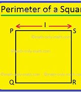 Image result for Perimeter of a Square Example