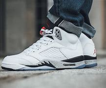 Image result for Jordan 5s White