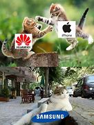 Image result for Cartoon iPhone versus Huawei
