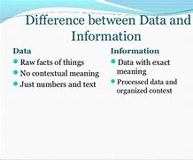 Image result for What Is the Difference Between Data and Information