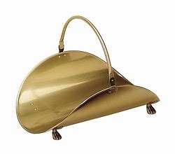 Image result for Antique Brass Fireplace Wood Holder