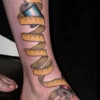 Image result for Tape-Measure Tattoo