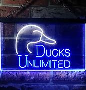 Image result for Ducks Unlimited Neon Sign Budweiser