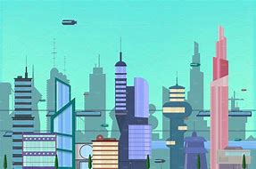 Image result for Futuristic City Cartoon