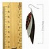Image result for Leather Feather Earrings