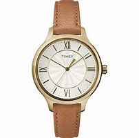 Image result for Gold Watch Brown Leather Strap