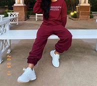 Image result for Maroon Sweat Suit
