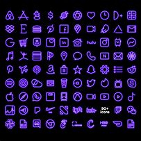 Image result for Neon Purple iPhone App Icons