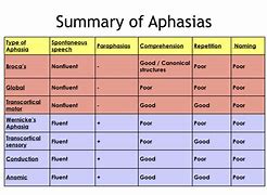 Image result for Aphasia Apple Chart