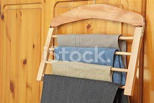 Image result for Wooden Multi Trouser Hangers