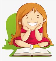 Image result for Clip Art a a Girl Reading a Book in a Car
