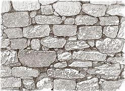 Image result for Draw Stone Wall
