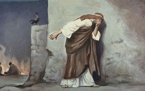 Image result for Peter Denies Jesus Art