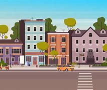 Image result for Cartoon Clip Art Main Street Small Town