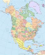 Image result for Map of North American States