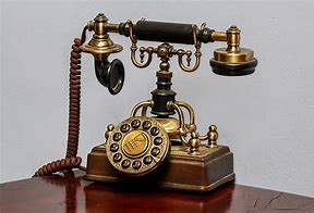 Image result for Old Time Wooden Phone