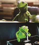 Image result for Kermit the Frog Looking around Meme Blank