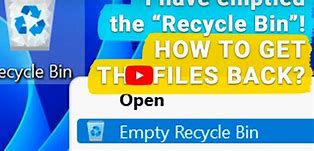 Image result for Deleted Folders in Recycle Bin