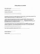 Image result for 30-Day Notice Job Template