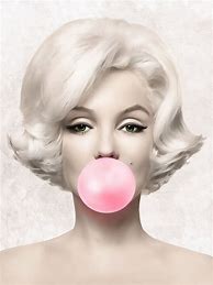 Image result for Celebrities Blowing Bubble Gum