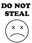 Image result for No Stealing Clip Art