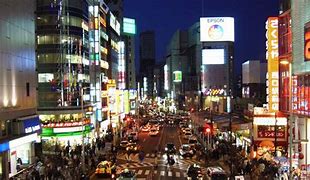 Image result for Shinjuku Night View with Thw Moon