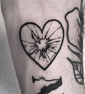 Image result for Broken Glass Heart Tattoo
