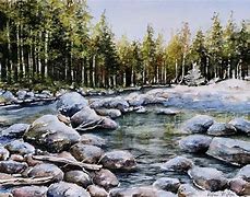 Image result for Trickaling Stream Paintings
