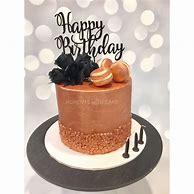 Image result for Rose Gold and Black Cake