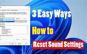 Image result for Reset Sound