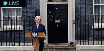 Image result for Liz Truss at Downing Street