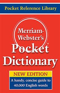 Image result for Cover Merriam-Webster Dictionary