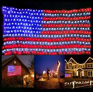 Image result for American Flag LED Net Lights