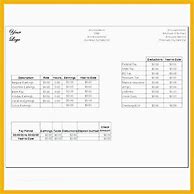 Image result for Pay Stub Template Microsoft Word