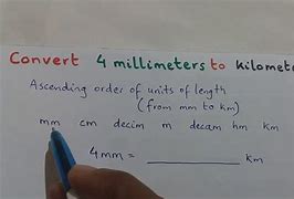 Image result for Kilometers to Millimeters