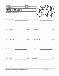 Image result for mm and Cm Worksheet