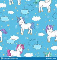 Image result for Rainbow Clouds Background On Top with Unicorn Vector