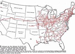 Image result for United States Railroad Map 1860