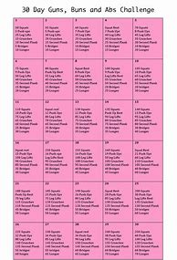 Image result for Guns Buns and ABS 30-Day Challenge
