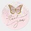 Image result for Pink Thank You Stickers