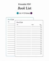 Image result for Book Reading List Printable